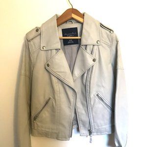 Taupe Leather Jacket